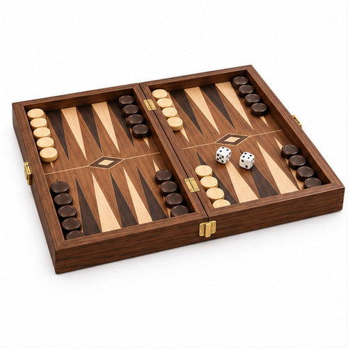 TurnOakGames Classic Folding Backgammon Set