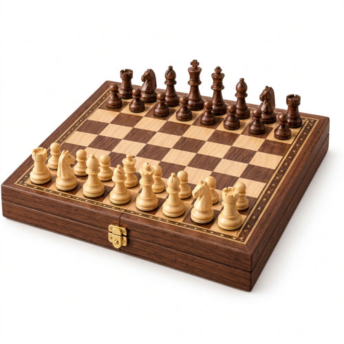 TurnOakGames Magnetic Folding Chess Set