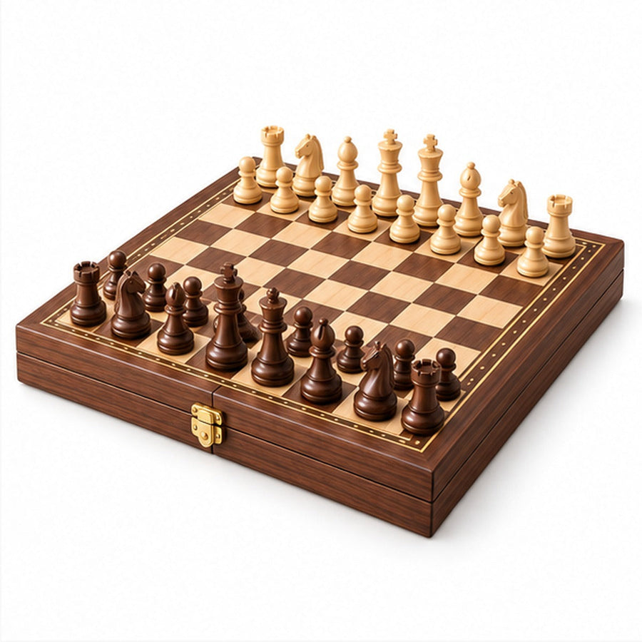 TurnOakGames Magnetic Folding Chess Set